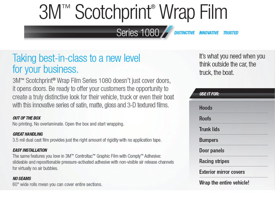 3M 1080 Wrap Film Application Guide