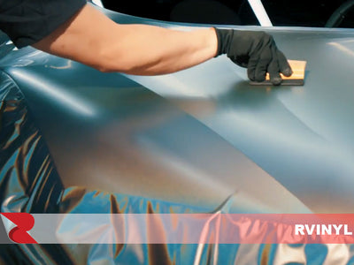 3M Satin Flip Psychedelic Wrap Film Series 2080 Complete Hood Wrap