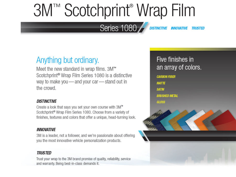 3M 1080 Scotchprint Pillar Post Finishes