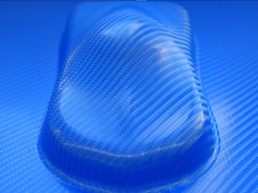 4D Blue Carbon Fiber Speed Shape