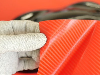 4D Red Carbon Fiber Vinyl Sheet