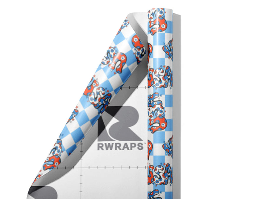 60s Style Americana Wrap Film Sheets~Rwraps Series 914 60s Style Americana Scrolled Sheet~4