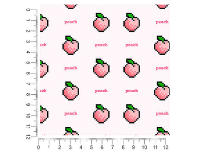 8-bit bites fruit 1ft x 1ft Craft Sheets
