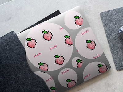 8-bit bites fruit DIY Laptop Stickers