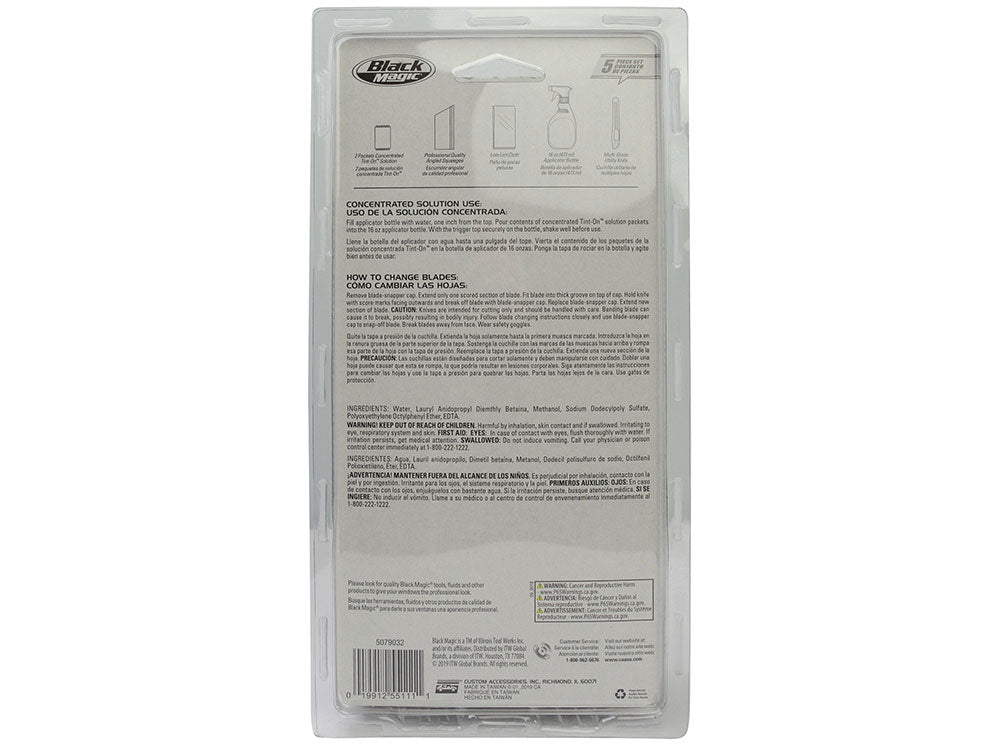 Black Magic Window Tint Kit Application Instructions