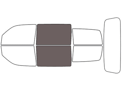 Avery Dennison™ Dodge Nitro 2007-2011 NR Nano Ceramic IR Precut Window Tint - Back