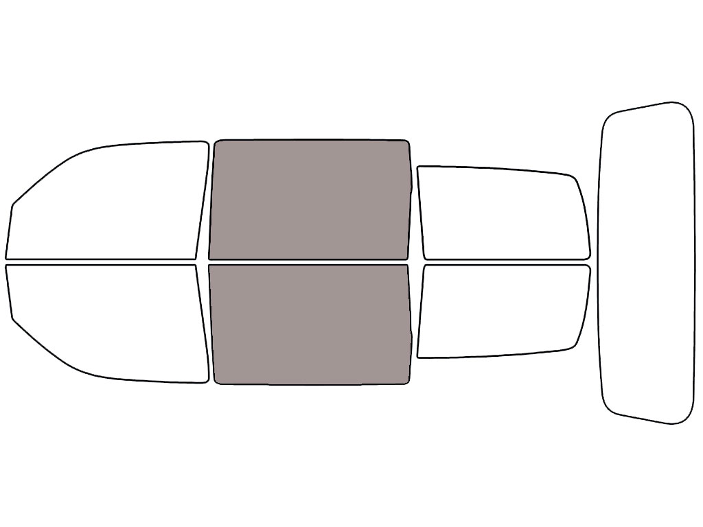 Avery Dennison™ Dodge Nitro 2007-2011 NR Pro Precut Window Tint - Back