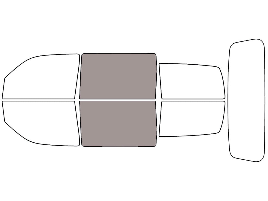 Avery Dennison™ Dodge Nitro 2007-2011 NR Nano Ceramic IR Precut Window Tint - Back