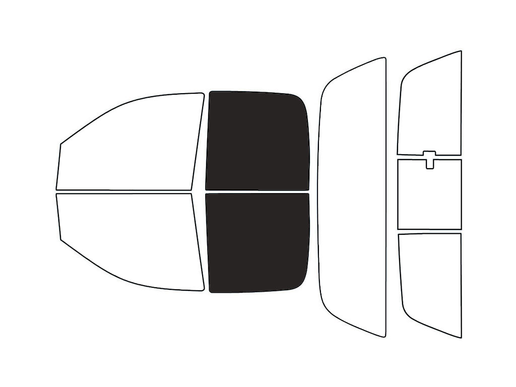 Avery Dennison™ Dodge Ram 2002-2008 NR Nano Ceramic IR Precut Window Tint (4 Door Quad Cab) - Back