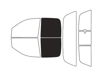 Avery Dennison™ Dodge Ram 2002-2008 HP Pro Precut Window Tint (4 Door Quad Cab) - Back