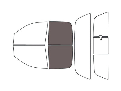 Avery Dennison™ Dodge Ram 2002-2008 NR Pro Precut Window Tint (4 Door Quad Cab) - Back