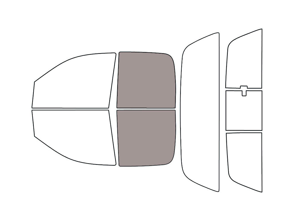 Avery Dennison™ Dodge Ram 2002-2008 NR Nano Ceramic IR Precut Window Tint (4 Door Quad Cab) - Back