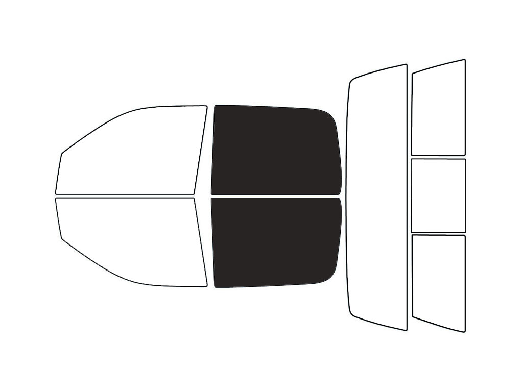 Avery Dennison™ Dodge Ram 2006-2008 HP Pro Precut Window Tint (4 Door Crew / Mega Cab) - Back