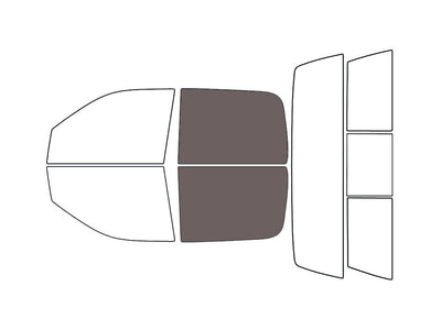 Avery Dennison™ Dodge Ram 2006-2008 NR Pro Precut Window Tint (4 Door Crew / Mega Cab) - Back