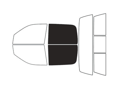 Avery Dennison™ Dodge Ram 2006-2008 HP Pro Precut Window Tint (4 Door Crew / Mega Cab) - Back