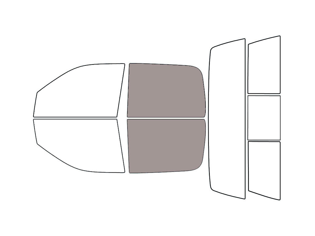 Avery Dennison™ Dodge Ram 2006-2008 NR Nano Ceramic IR Precut Window Tint (4 Door Crew / Mega Cab) - Back