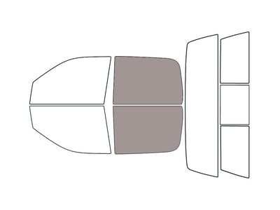 Avery Dennison™ Dodge Ram 2006-2008 NR Pro Precut Window Tint (4 Door Crew / Mega Cab) - Back