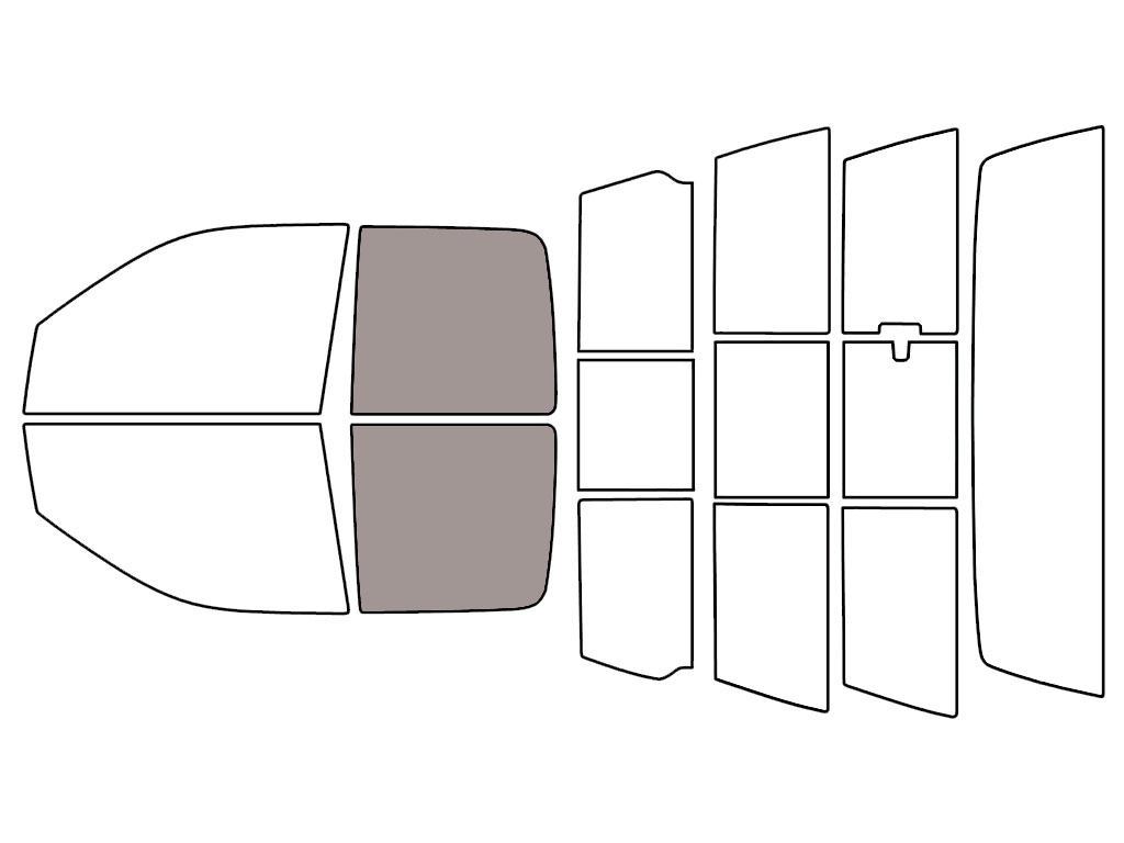 Avery Dennison™ Dodge Ram 2009-2018 NR Nano Ceramic IR Precut Window Tint (4 Door Quad Cab) - Back