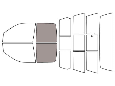 Avery Dennison™ Dodge Ram 2009-2018 NR Nano Ceramic IR Precut Window Tint (4 Door Quad Cab) - Back