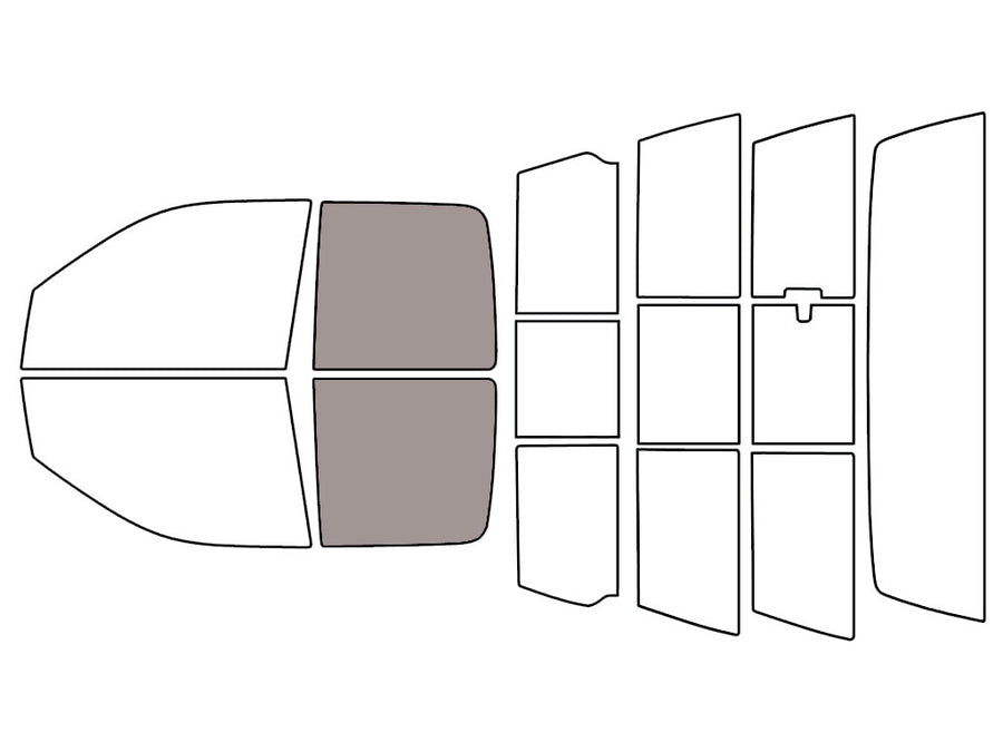 Avery Dennison™ Dodge Ram 2009-2018 NR Nano Ceramic IR Precut Window Tint (4 Door Quad Cab) - Back