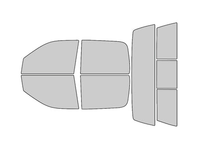 Avery Dennison Dodge Ram 2009-2018 4 Door Crew / Mega Cab NR Nano Ceramic IR Precut Window Tint Kit