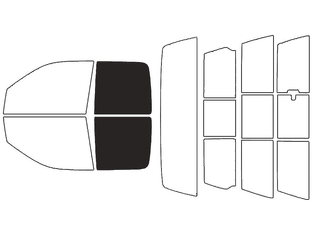 Rvinyl™ Truck Precut Window Tint - Back