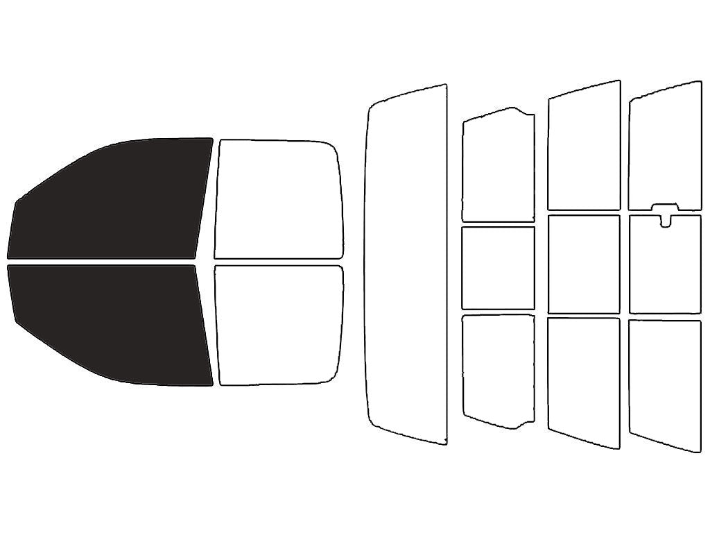 Rvinyl™ Truck Precut Window Tint - Front