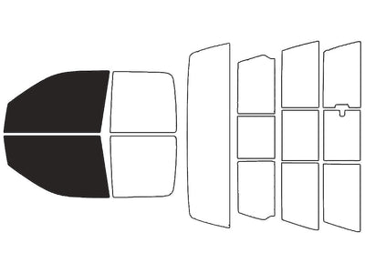 Rvinyl™ Truck Precut Window Tint - Front