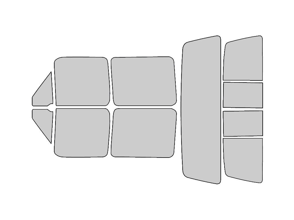 Ford F-250 1992-1996 4 Door Window Tint