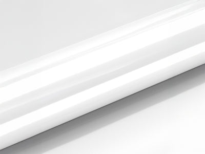 Color swatch of Hexis HXONE Super Gloss Supreme White Vinyl Wrap HXONE100