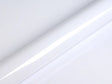 Color swatch of Hexis HX20000 Gloss Polar White Vinyl Wrap HX20001B