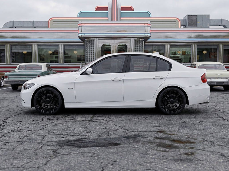 BMW 3 Series wrapped in Gloss HX20000 Polar White vinyl wrap HX20001B