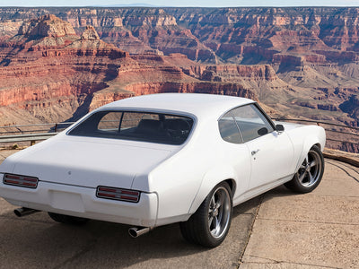 DIY Oldsmobile Cutlass wrapped in Gloss HX20000 Polar White car wrap film HX20001B