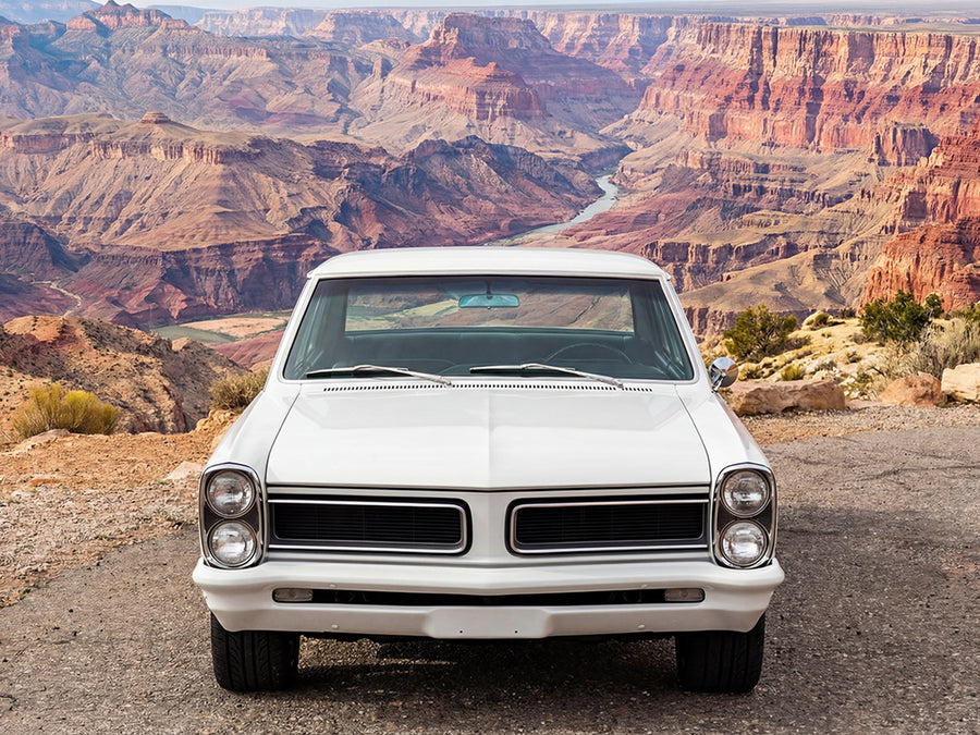 DIY Pontiac GTO wrapped in Gloss HX20000 Polar White restyling film HX20001B