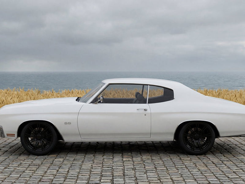 DIY Chevrolet Chevelle SS wrapped in Gloss HX20000 Lapland White wrap film HX20002B