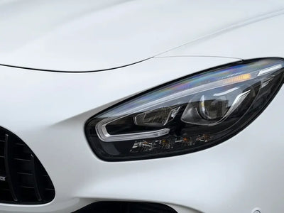 Mercedes-Benz AMG GT wrapped in Matte HX20000 Lapland White restyling film HX20002M