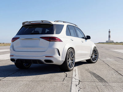 DIY Mercedes-Benz GLE wrapped in Gloss HX20000 Glacier White wrap film HX20003B