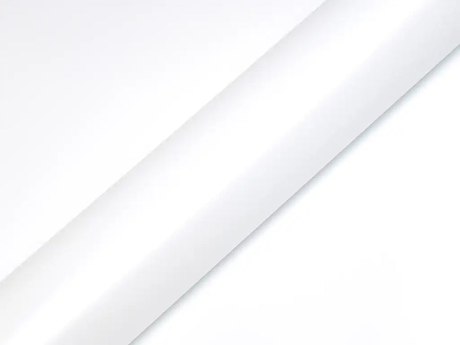 Color swatch of Hexis HX20000 Matte Glacier White Vinyl Wrap HX20003M