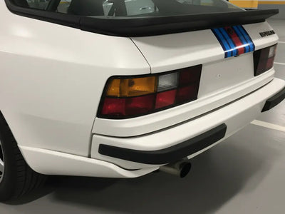 DIY Porsche 924 wrapped in Matte HX20000 Glacier White restyling film HX20003M