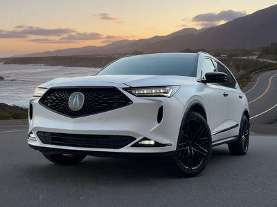 Acura MDX wrapped in Hexis Matte HX20000 Glacier White vinyl wrap HX20003M