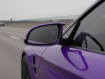 DIY Porsche 911 wrapped in Gloss HX20000 Plum Violet automotive vinyl film HX20008B