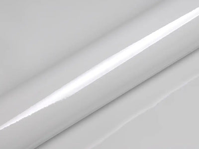 Color swatch of Hexis HX20000 Gloss Mountain Peak White Vinyl Wrap HX20012B