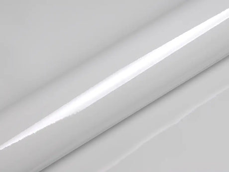 Color swatch of Hexis HX20000 Gloss Mountain Peak White Vinyl Wrap HX20012B