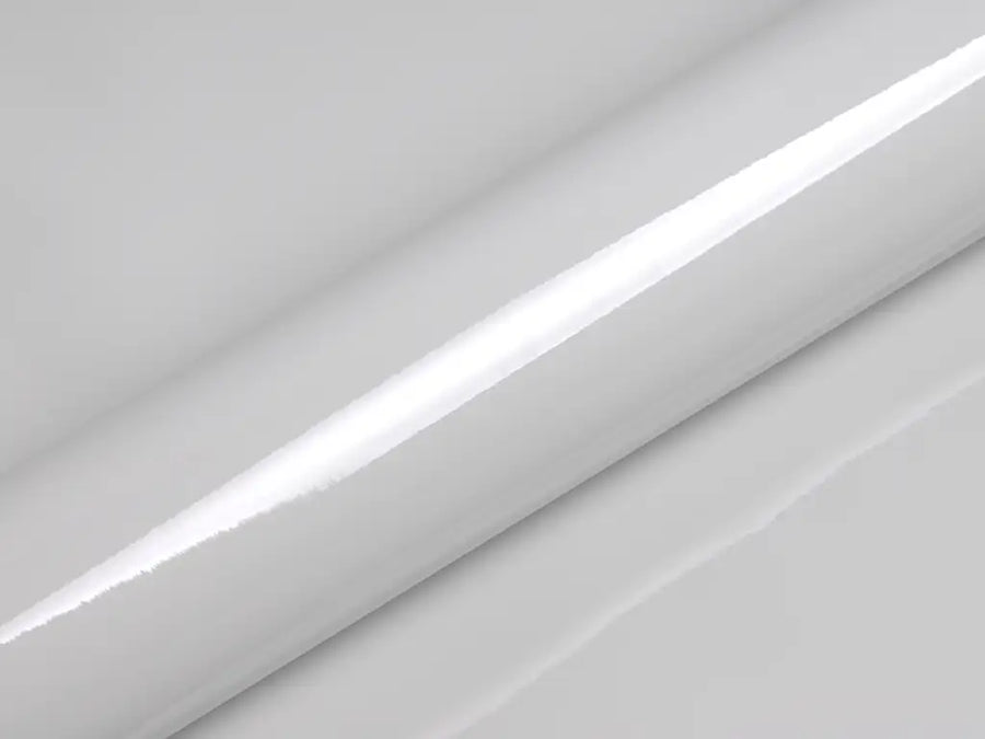Color swatch of Hexis HX20000 Gloss Mountain Peak White Vinyl Wrap HX20012B