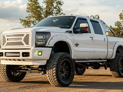 DIY Ford F-250 Super Duty wrapped in Gloss HX20000 Mountain Peak White automotive vinyl film HX20012B