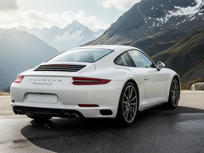 Porsche 911 Carrera S wrapped in Gloss HX20000 Mountain Peak White automotive vinyl film HX20012B
