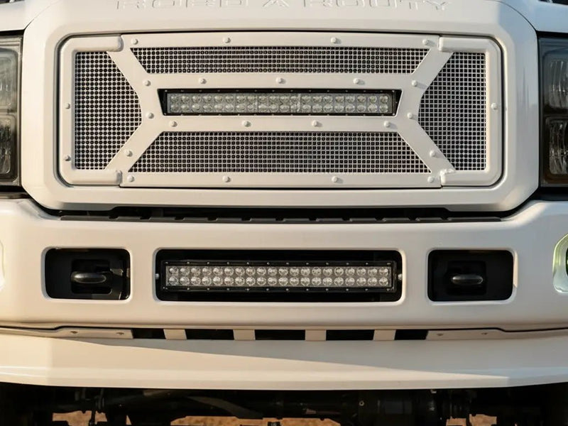 Ford F-Series Super Duty wrapped in Hexis Gloss HX20000 Mountain Peak White automotive vinyl film HX20012B