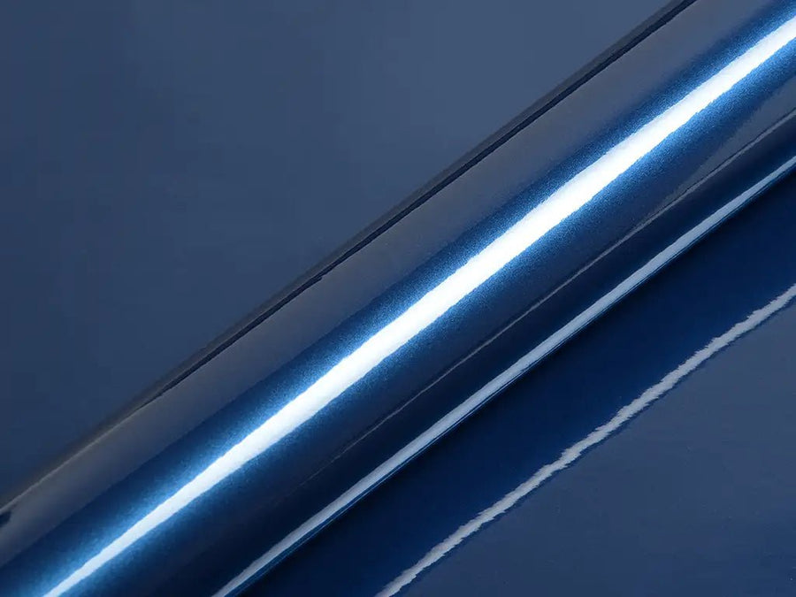 Color swatch of Hexis HX20000 Gloss Firmament Blue Vinyl Wrap HX20033B