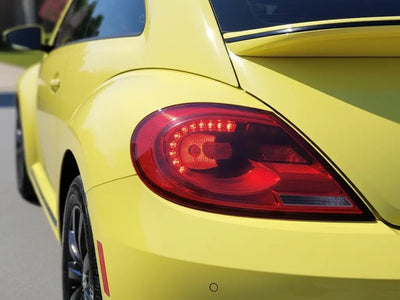 DIY Volkswagen Beetle wrapped in Gloss HX20000 Lemon Yellow wrap film HX20108B