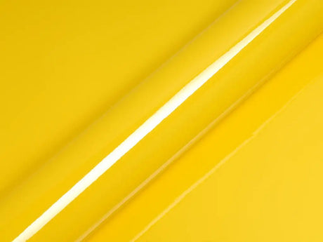 Color swatch of Hexis HX20000 Gloss Sun Yellow Vinyl Wrap HX20109B